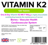 Vitamin K2 100mcg Tablets lindensUK 