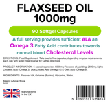 Flaxseed Oil 1000mg Capsules lindensUK 