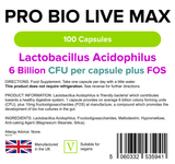 Pro Bio Live Max 6 Billion CFU Veg Capsules lindensUK 