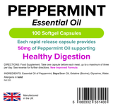 Peppermint Oil 50mg Capsules lindensUK