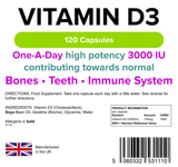 Vitamin D3 3000IU Capsules lindensUK 