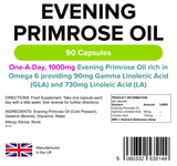 Evening Primrose Oil 1000mg Capsules lindensUK 