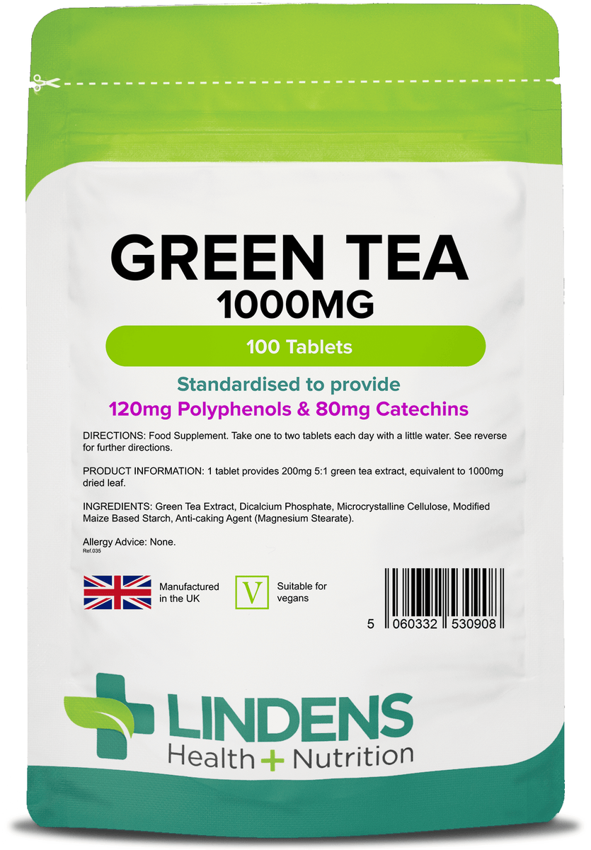 Green Tea 1000mg Tablets Supplements Lindens Lindens Health