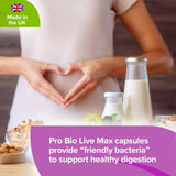 Pro Bio Live Max 6 Billion CFU Veg Capsules lindensUK