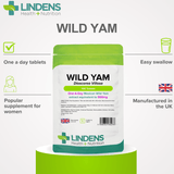 Wild Yam 500mg Tablets lindensUK 