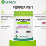 Peppermint Oil 50mg Capsules lindensUK 