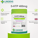 5 HTP 400mg Tablets lindensUK 