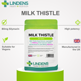 Milk Thistle Seed Extract 100mg (4000mg eq) Tablets