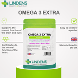 Omega 3 Fish Oil Extra Capsules lindensUK 