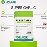 Super Garlic 6000mg Capsules lindensUK 