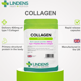 Collagen (Marine) 400mg Capsules lindensUK 