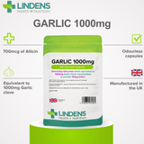 Garlic 1000mg Capsules lindensUK 