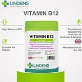 Vitamin B12 250mcg Tablets lindensUK 
