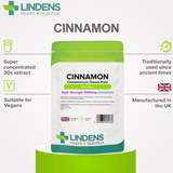 Cinnamon 3000mg Tablets lindensUK 