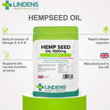 Hempseed Oil 1000mg Capsules lindensUK 