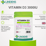 Vitamin D3 3000IU Capsules lindensUK 