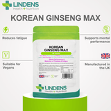 Korean Ginseng Max 3125mg Tablets lindensUK 