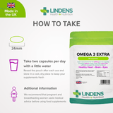 Omega 3 Fish Oil Extra Capsules lindensUK 