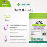 Silica for Hair & Nails 250mg Capsules lindensUK 