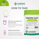 Brewers Yeast 300mg Tablets lindensUK 
