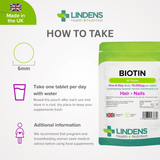 Biotin 10mg Tablets lindensUK 
