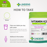 Vitamin K2 200mcg Tablets lindensUK 