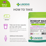 Rosehip Max Joint Care Formula Capsules lindensUK 