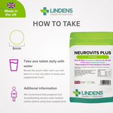 Neurovits Plus (B1, B6, B12, Folic Acid) Tablets lindensUK 
