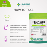 Hempseed Oil 1000mg Capsules lindensUK 