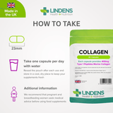 Collagen (Marine) 400mg Capsules lindensUK 