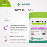 Vitamin B12 1000mcg Sublingual Tabs lindensUK 