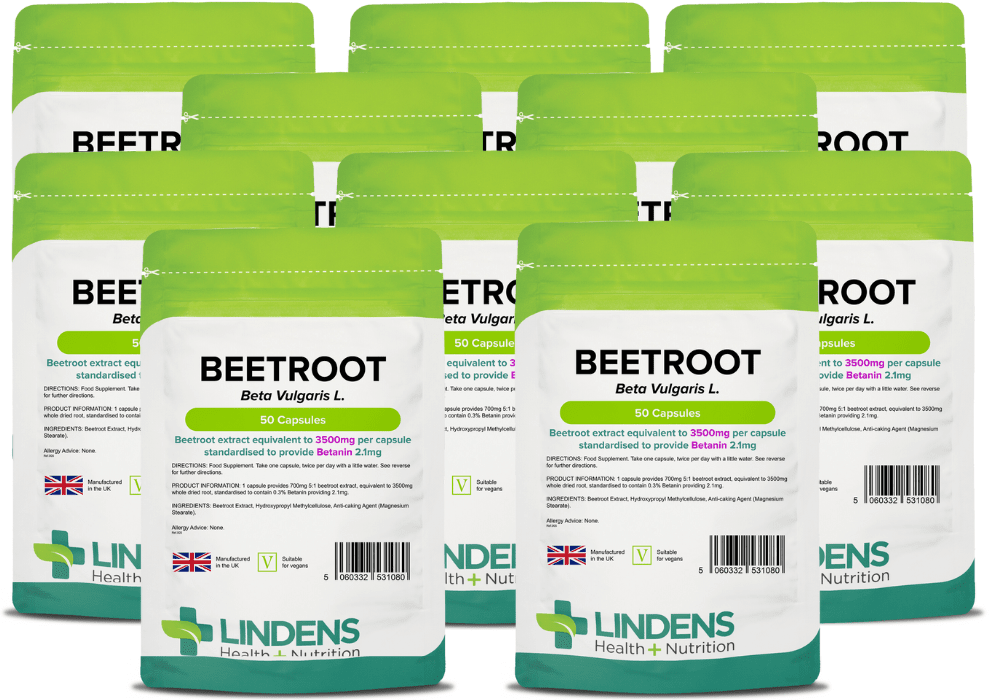 Lindens Extrait De Betterave 3500mg – 50 Capsules, Nitrates Haute Force, Complément Alimentaire