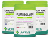 Chromium Max 1000mcg Picolinate Tablets lindensUK 360 (3 x 120) 