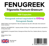 Fenugreek 610mg Capsules lindensUK 