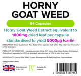 Horny Goat Weed 1000mg Capsules lindensUK 