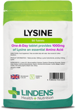 Lysine 1000mg Tablets lindensUK 