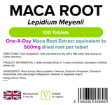 Maca Root 500mg Tablets lindensUK 