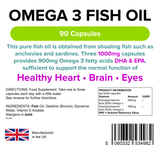 Omega 3 Fish Oil (30% DHA-EPA) Capsules lindensUK 