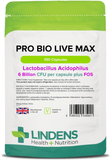 Pro Bio Live Max 6 Billion CFU Veg Capsules lindensUK 