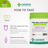 Pro Bio Live Plus (+dietary fibre) Capsules lindensUK 