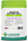 Digestive Enzymes Daily Tablets lindensUK 90 