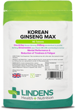 Korean Ginseng Max 3125mg Tablets lindensUK 90 