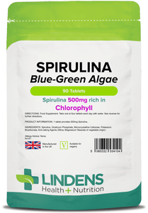 Spirulina 500mg Tablets lindensUK 90 