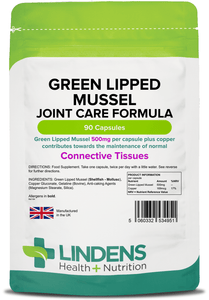 Green Lipped Mussel 500mg Capsules lindensUK 90 