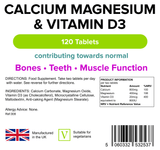 Calcium Magnesium & Vitamin D Tablets lindensUK 