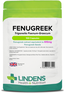 Fenugreek 610mg Capsules lindensUK 100 