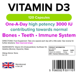 Vitamin D3 3000IU Capsules lindensUK 