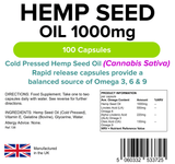Hempseed Oil 1000mg Capsules lindensUK 