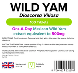 Wild Yam 500mg Tablets lindensUK 