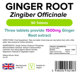 Ginger Root 1500mg Tablets lindensUK 